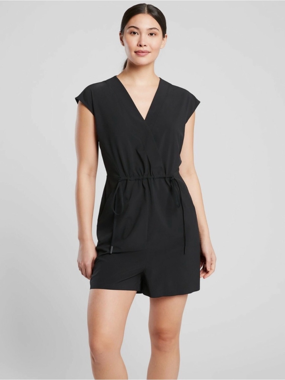 Athleta Marlow Romper in BLACK